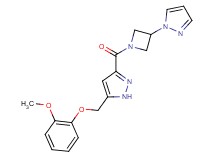 5-[(2-methoxyphenoxy)methyl]-3-{[3-(1H-pyrazol-1-yl)azetidin-1-yl]carbonyl}-1H-pyrazole