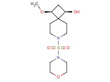 (1R*,3S*)-3-methoxy-7-(4-morpholinylsulfonyl)-7-azaspiro[3.5]nonan-1-ol