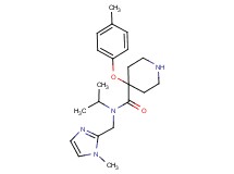 N-isopropyl-N-[(1-methyl-1H-imidazol-2-yl)methyl]-4-(4-methylphenoxy)piperidine-4-carboxamide