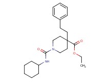 ethyl 1-[(cyclohexylamino)carbonyl]-4-(2-phenylethyl)-4-piperidinecarboxylate