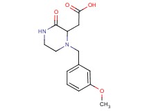 [1-(3-methoxybenzyl)-3-oxo-2-piperazinyl]acetic acid