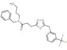 N-benzyl-N-butyl-3-{5-[3-(trifluoromethyl)benzyl]-1,3,4-oxadiazol-2-yl}propanamide
