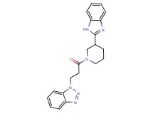 1-{3-[3-(1H-benzimidazol-2-yl)-1-piperidinyl]-3-oxopropyl}-1H-1,2,3-benzotriazole