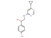 4-{2-[(6-cyclopropylpyrimidin-4-yl)amino]-1-hydroxyethyl}phenol