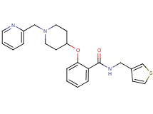 2-{[1-(2-pyridinylmethyl)-4-piperidinyl]oxy}-N-(3-thienylmethyl)benzamide