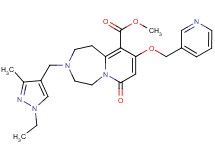methyl 3-[(1-ethyl-3-methyl-1H-pyrazol-4-yl)methyl]-7-oxo-9-(3-pyridinylmethoxy)-1,2,3,4,5,7-hexahydropyrido[1,2-d][1,4]diazepine-10-carboxylate