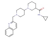 N-cyclopropyl-1'-(2-quinolinylmethyl)-1,4'-bipiperidine-3-carboxamide