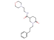 N-[2-(4-morpholinyl)ethyl]-6-oxo-1-(3-phenylpropyl)-3-piperidinecarboxamide