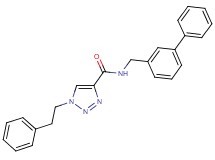 N-(3-biphenylylmethyl)-1-(2-phenylethyl)-1H-1,2,3-triazole-4-carboxamide