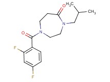 1-(2,4-difluorobenzoyl)-4-isobutyl-1,4-diazepan-5-one