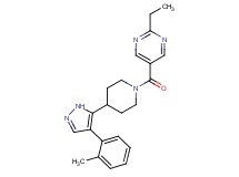 2-ethyl-5-({4-[4-(2-methylphenyl)-1H-pyrazol-5-yl]piperidin-1-yl}carbonyl)pyrimidine