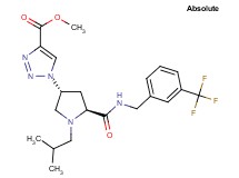 methyl 1-[(3R,5S)-1-isobutyl-5-({[3-(trifluoromethyl)benzyl]amino}carbonyl)-3-pyrrolidinyl]-1H-1,2,3-triazole-4-carboxylate