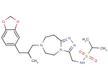 N-({7-[3-(1,3-benzodioxol-5-yl)-2-methylpropyl]-6,7,8,9-tetrahydro-5H-[1,2,4]triazolo[4,3-d][1,4]diazepin-3-yl}methyl)-2-propanesulfonamide