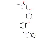 N,N-dimethyl-4-[4-(3-{[methyl(3-thienylmethyl)amino]methyl}phenoxy)-1-piperidinyl]-4-oxobutanamide