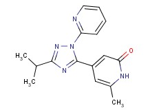 4-(3-isopropyl-1-pyridin-2-yl-1H-1,2,4-triazol-5-yl)-6-methylpyridin-2(1H)-one