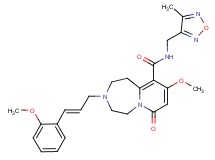 9-methoxy-3-[(2E)-3-(2-methoxyphenyl)-2-propen-1-yl]-N-[(4-methyl-1,2,5-oxadiazol-3-yl)methyl]-7-oxo-1,2,3,4,5,7-hexahydropyrido[1,2-d][1,4]diazepine-10-carboxamide
