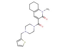 1-methyl-3-{[4-(2-thienylmethyl)piperazin-1-yl]carbonyl}-5,6,7,8-tetrahydroquinolin-2(1H)-one