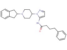 N-{1-[1-(2,3-dihydro-1H-inden-2-yl)-4-piperidinyl]-1H-pyrazol-5-yl}-4-phenylbutanamide