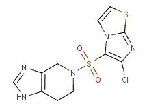 5-[(6-chloroimidazo[2,1-b][1,3]thiazol-5-yl)sulfonyl]-4,5,6,7-tetrahydro-1H-imidazo[4,5-c]pyridine
