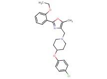 4-(4-chlorophenoxy)-1-{[2-(2-ethoxyphenyl)-5-methyl-1,3-oxazol-4-yl]methyl}piperidine