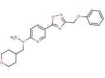 N-methyl-5-[3-(phenoxymethyl)-1,2,4-oxadiazol-5-yl]-N-(tetrahydro-2H-pyran-4-ylmethyl)-2-pyridinamine