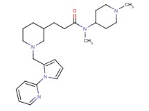 N-methyl-N-(1-methyl-4-piperidinyl)-3-(1-{[1-(2-pyridinyl)-1H-pyrrol-2-yl]methyl}-3-piperidinyl)propanamide
