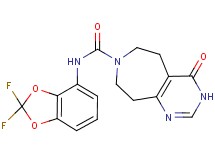 N-(2,2-difluoro-1,3-benzodioxol-4-yl)-4-oxo-3,4,5,6,8,9-hexahydro-7H-pyrimido[4,5-d]azepine-7-carboxamide