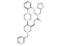 3-[(3S*,4R*)-4-[4-(2-methoxyphenyl)-1-piperazinyl]-1-(3-pyridinylmethyl)-3-piperidinyl]-N-(tetrahydro-2-furanylmethyl)propanamide