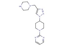 2-{4-[4-(1-piperazinylmethyl)-1H-1,2,3-triazol-1-yl]-1-piperidinyl}pyrimidine bis(trifluoroacetate)