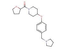 4-[4-(1-pyrrolidinylmethyl)phenoxy]-1-(tetrahydro-2-furanylcarbonyl)piperidine