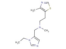 N-[(1-ethyl-1H-imidazol-5-yl)methyl]-N-methyl-2-(4-methyl-1,3-thiazol-5-yl)ethanamine