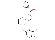 2-(1-cyclopenten-1-ylcarbonyl)-7-(3,4-difluorobenzyl)-2,7-diazaspiro[4.5]decane