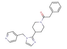 4-({2-[1-(phenylacetyl)-4-piperidinyl]-1H-imidazol-1-yl}methyl)pyridine