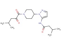 3-methyl-N-{1-[1-(4-methyl-2-oxopentanoyl)-4-piperidinyl]-1H-pyrazol-5-yl}butanamide