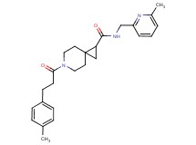 6-[3-(4-methylphenyl)propanoyl]-N-[(6-methyl-2-pyridinyl)methyl]-6-azaspiro[2.5]octane-1-carboxamide