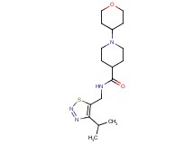 N-[(4-isopropyl-1,2,3-thiadiazol-5-yl)methyl]-1-(tetrahydro-2H-pyran-4-yl)piperidine-4-carboxamide