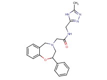N-[(5-methyl-4H-1,2,4-triazol-3-yl)methyl]-2-(2-phenyl-2,3-dihydro-1,4-benzoxazepin-4(5H)-yl)acetamide