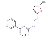 N-[2-(5-methyl-2-furyl)ethyl]-4-(3-pyridinyl)-2-pyrimidinamine