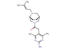 4,6-dimethyl-5-{2-[(1R*,5R*)-6-(3-methyl-2-buten-1-yl)-3,6-diazabicyclo[3.2.2]non-3-yl]-2-oxoethyl}-2-pyrimidinamine