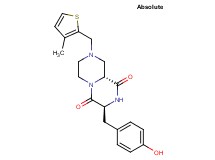 (3S,9aR)-3-(4-hydroxybenzyl)-8-[(3-methyl-2-thienyl)methyl]tetrahydro-2H-pyrazino[1,2-a]pyrazine-1,4(3H,6H)-dione