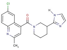 6-chloro-4-{[3-(1H-imidazol-2-yl)-1-piperidinyl]carbonyl}-2-methylquinoline