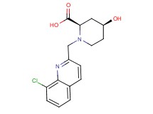 (2R*,4S*)-1-[(8-chloroquinolin-2-yl)methyl]-4-hydroxypiperidine-2-carboxylic acid