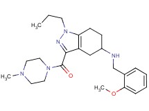 N-(2-methoxybenzyl)-3-[(4-methyl-1-piperazinyl)carbonyl]-1-propyl-4,5,6,7-tetrahydro-1H-indazol-5-amine