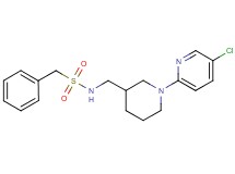 N-{[1-(5-chloropyridin-2-yl)piperidin-3-yl]methyl}-1-phenylmethanesulfonamide