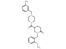 1-(2-methoxybenzyl)-5-{[4-(3-methylbenzyl)-1-piperazinyl]carbonyl}-2-piperidinone