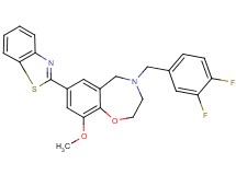 7-(1,3-benzothiazol-2-yl)-4-(3,4-difluorobenzyl)-9-methoxy-2,3,4,5-tetrahydro-1,4-benzoxazepine