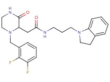 2-[1-(2,3-difluorobenzyl)-3-oxo-2-piperazinyl]-N-[3-(2,3-dihydro-1H-indol-1-yl)propyl]acetamide