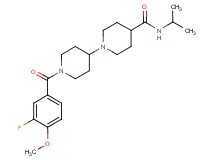 1'-(3-fluoro-4-methoxybenzoyl)-N-isopropyl-1,4'-bipiperidine-4-carboxamide