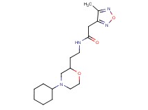 N-[2-(4-cyclohexylmorpholin-2-yl)ethyl]-2-(4-methyl-1,2,5-oxadiazol-3-yl)acetamide