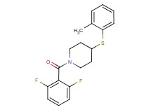 1-(2,6-difluorobenzoyl)-4-[(2-methylphenyl)thio]piperidine